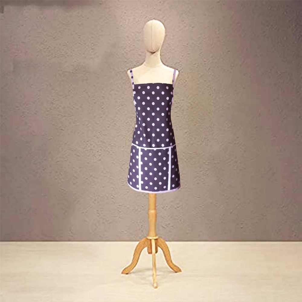 Pink & Brown Polka Dot Apron